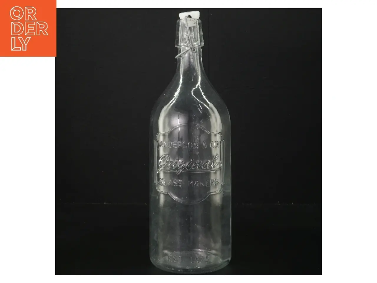 Billede 1 - Glasflaske med patentlukning (str. 28 cm)
