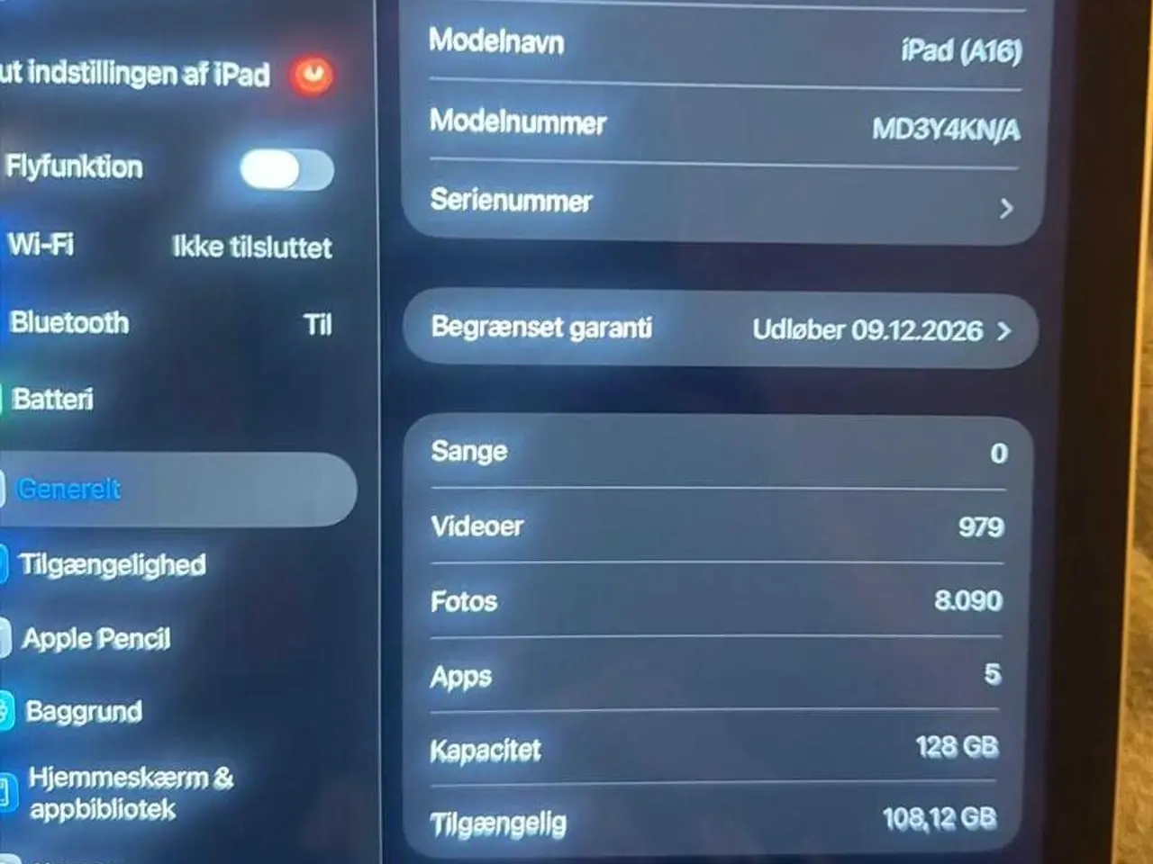 Billede 5 - iPad (A16) 128 GB