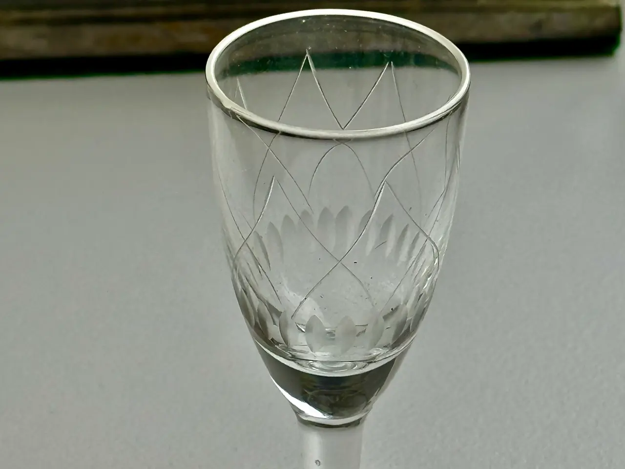 Billede 6 - 9 vintage BELLONA snapseglas i flot stand sælges