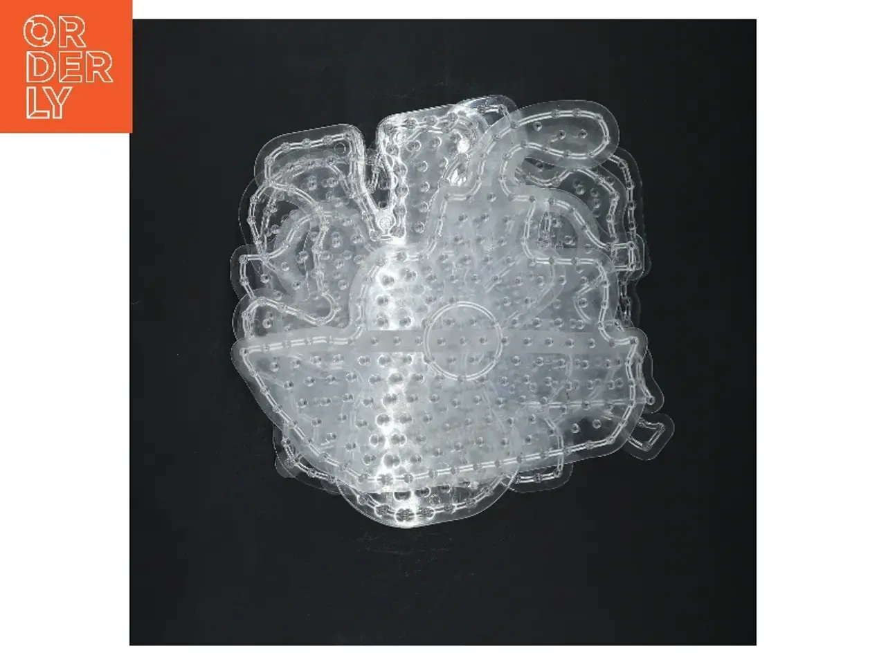Billede 2 - Transparent perleplader fra Hama (str. 6 styk, ø ca. 20 cm)