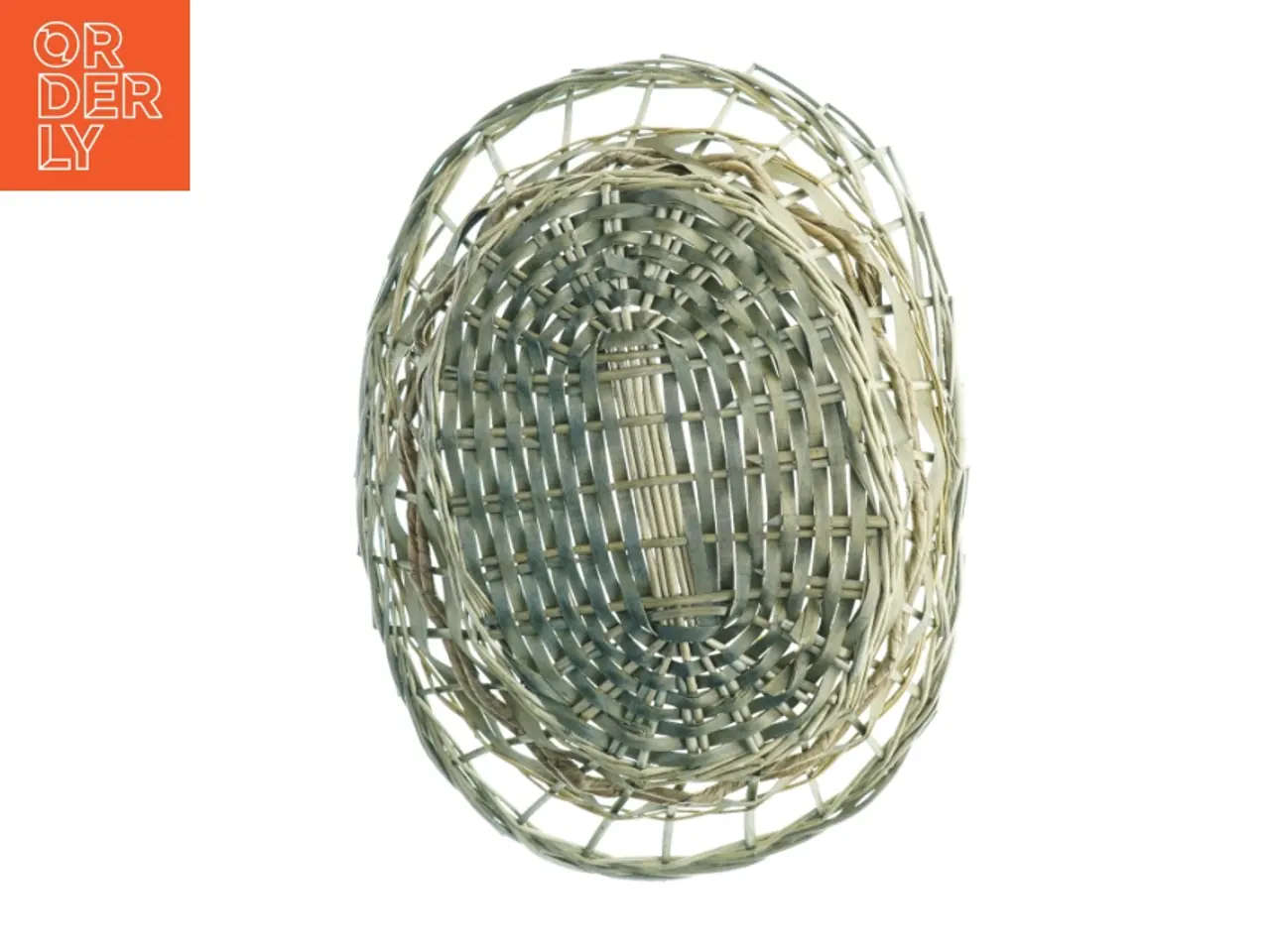 Billede 3 - Stor Flettet kurv (str. 52 x 37 cm)
