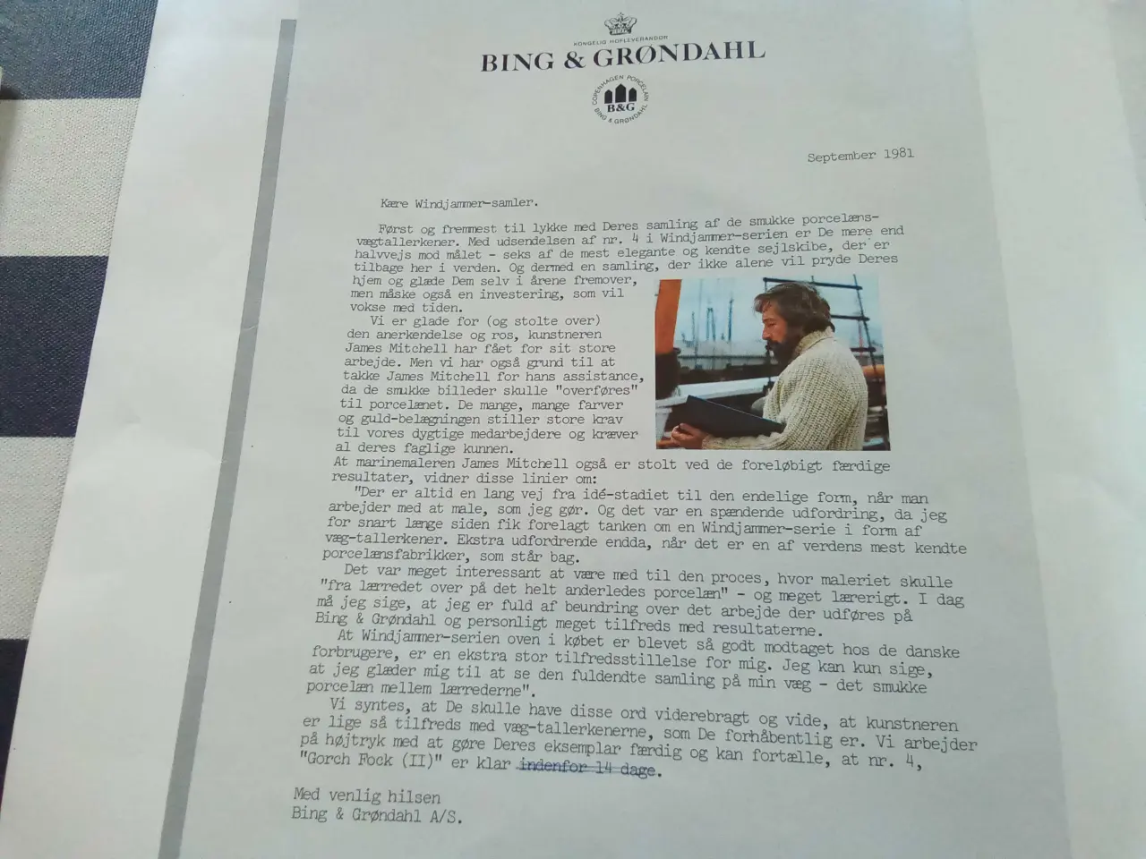 Billede 9 - Skibsplatter fra B & G .. skoleskibe