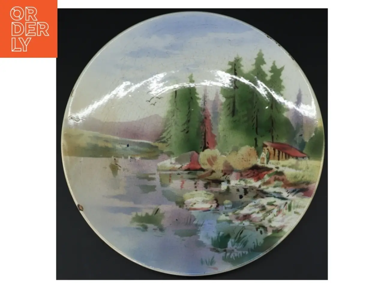 Billede 1 - Dekorativ platte (str. Ø. 28 cm)