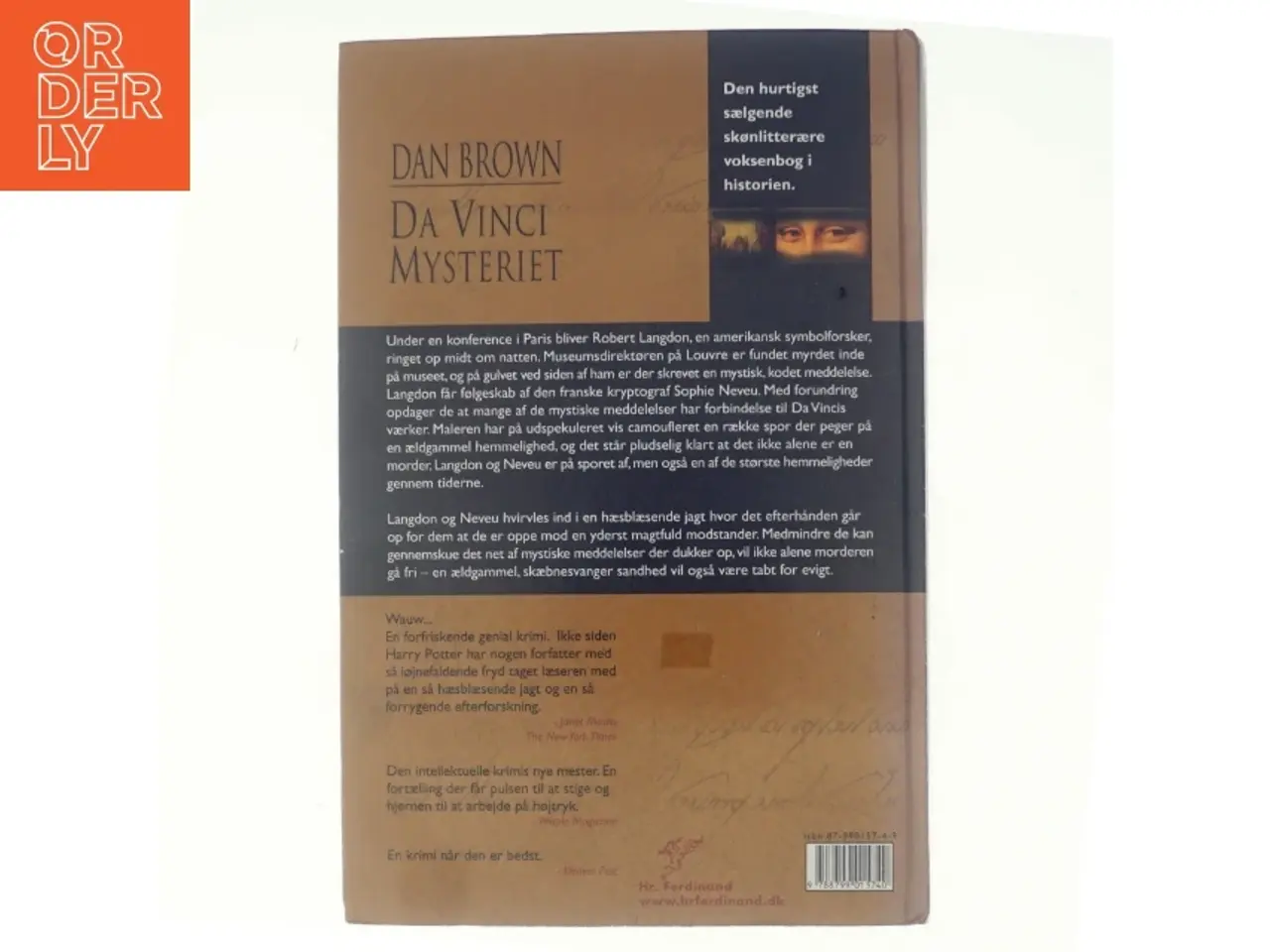 Billede 3 - Da Vinci Mysteriet af Dan Brown (Bog)