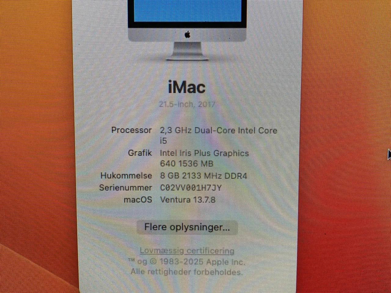 Billede 2 - iMac fra 2017