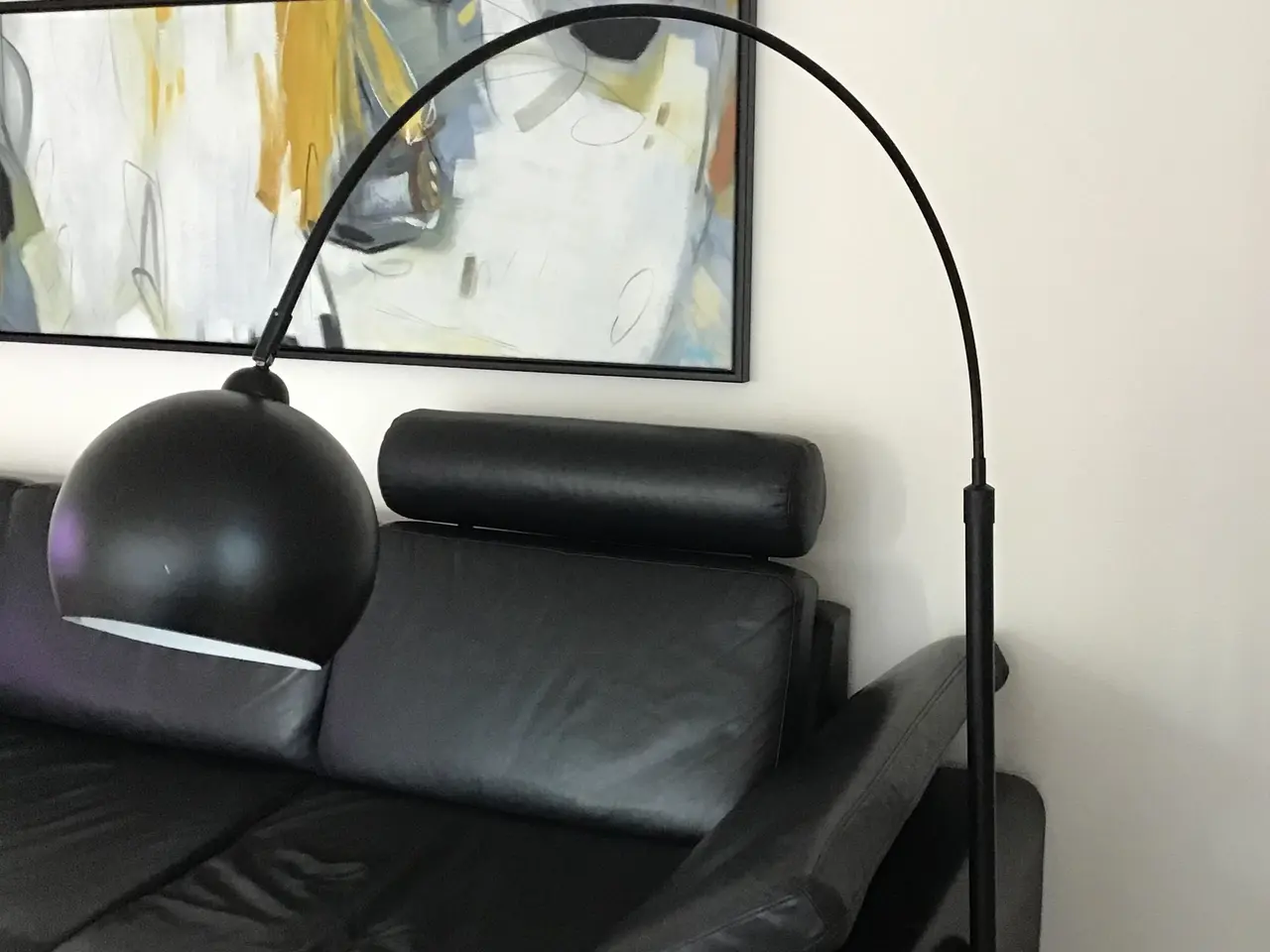 Billede 1 - Standerlampe - sort