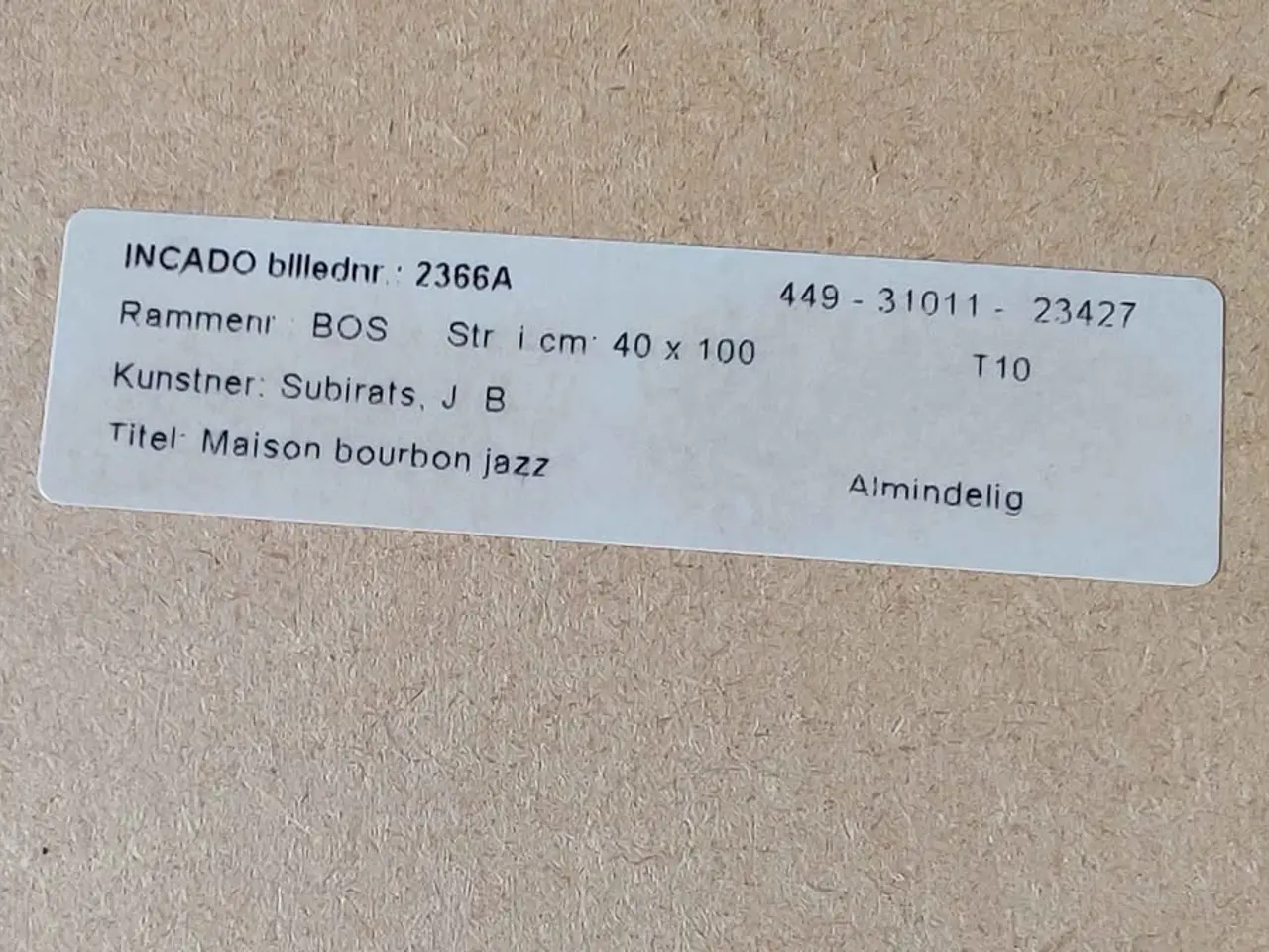 Billede 3 - Maison Burbon Jazz tryk.