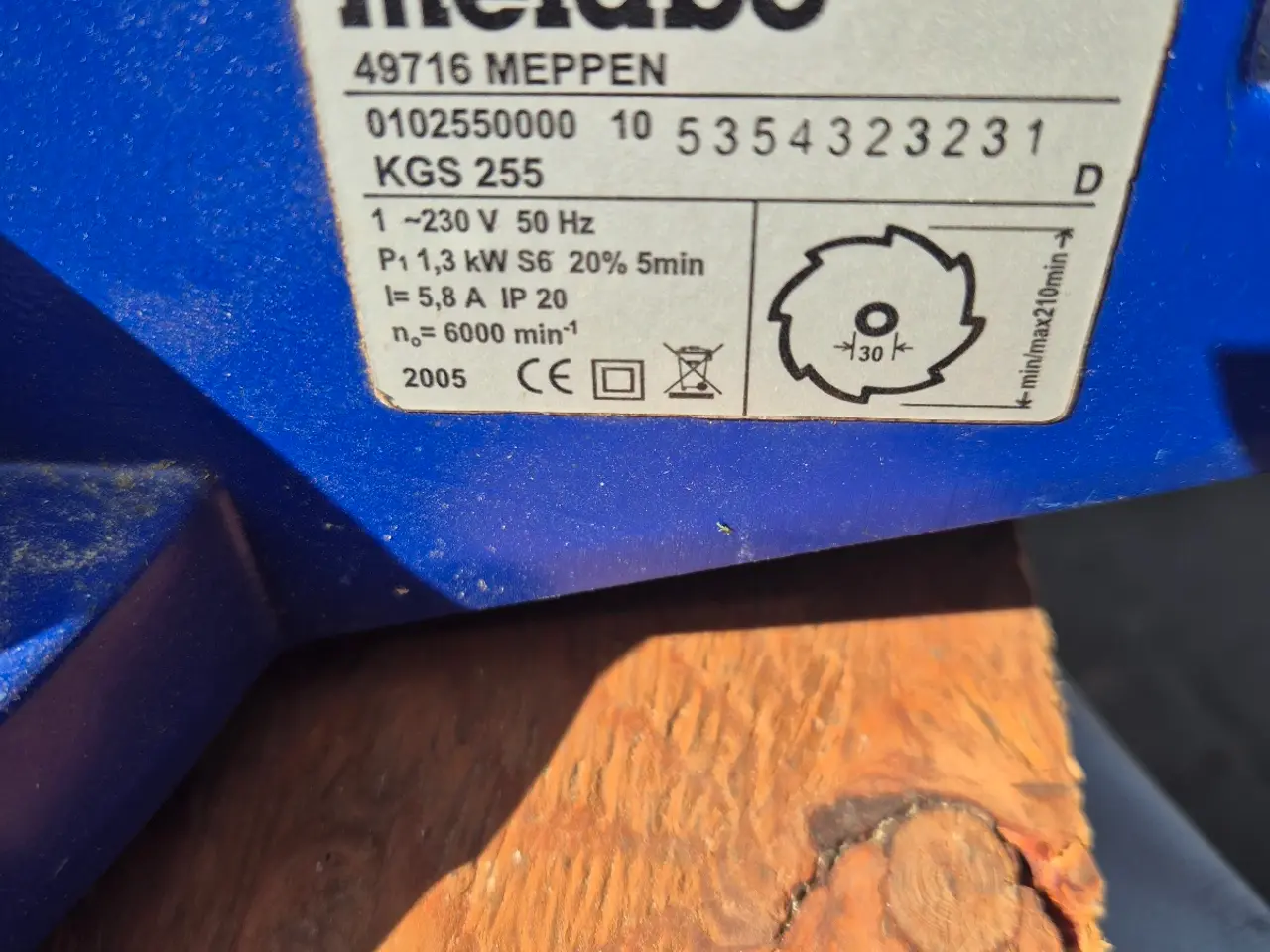 Billede 6 - Metabo afkortersav