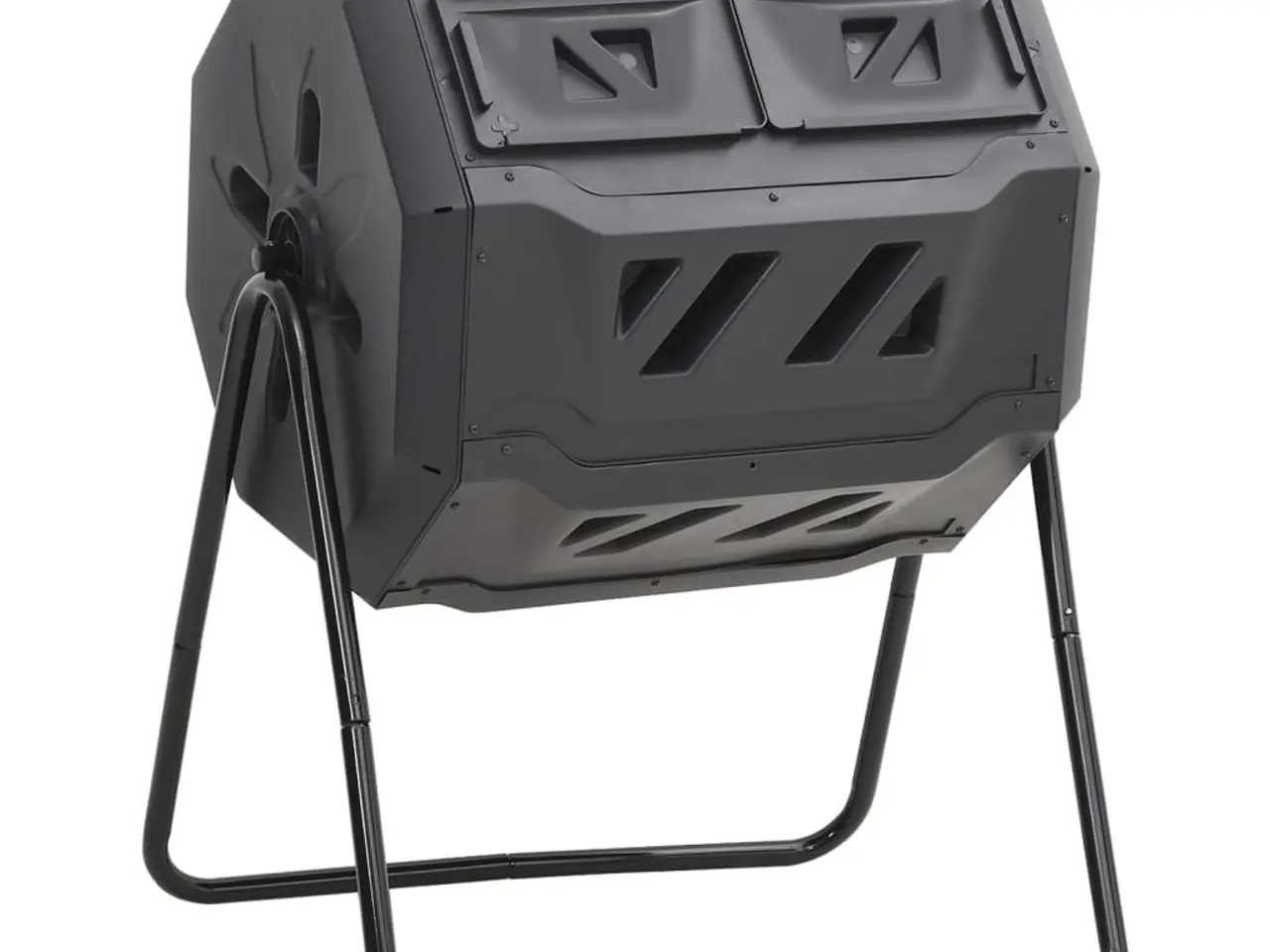 Billede 1 - Kompostbeholder til have - 160 l, 73×64×95 cm, sort