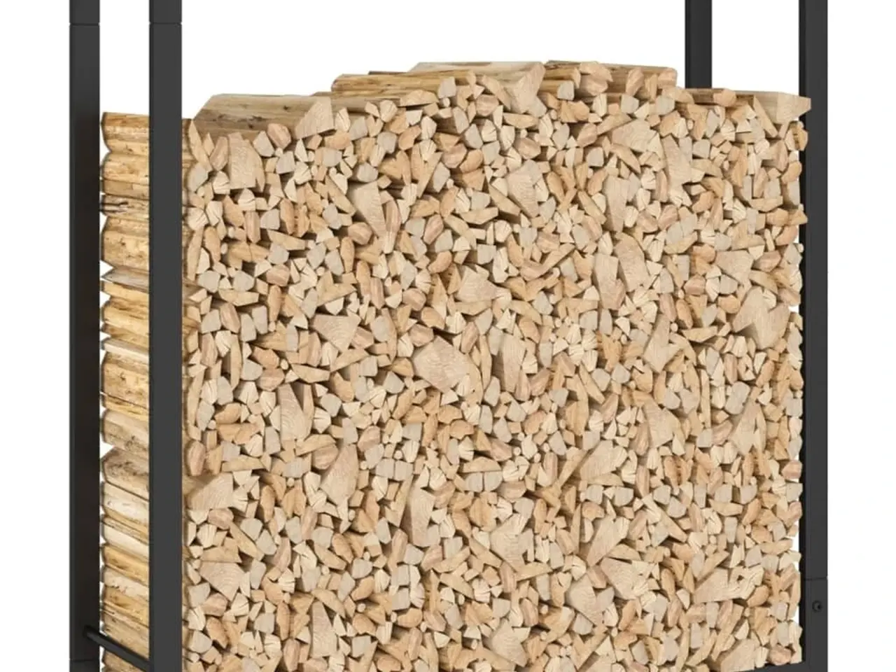 Billede 5 - Brændestativ i stål - 80 × 28 × 86 cm, matsort