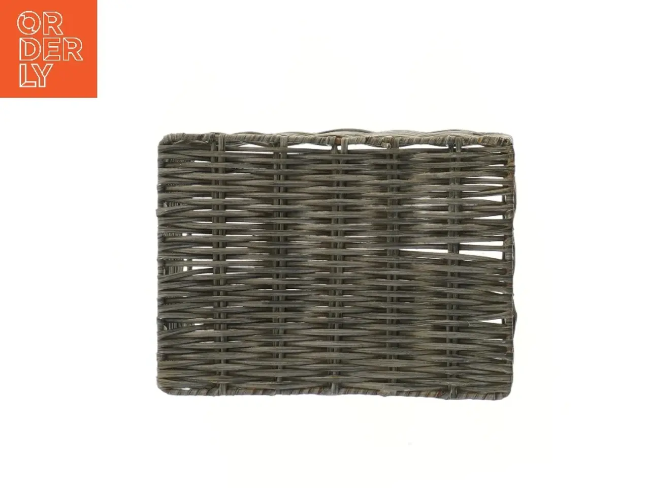 Billede 2 - Kurv i flettet materiale (str. 12x6x23 cm)