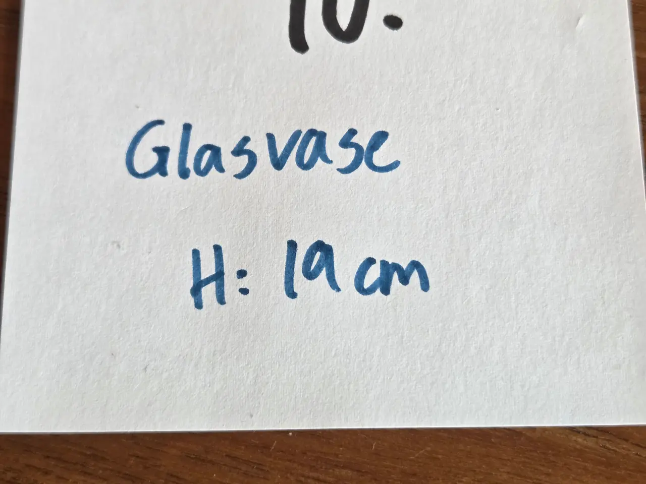 Billede 5 - Glasvase med mønster, H: 19 cm