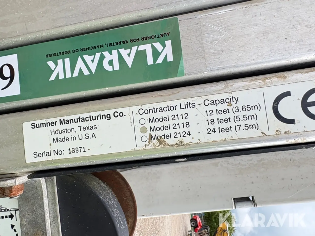 Billede 6 - Materialelift Sumner Manufacturing Co. 2118