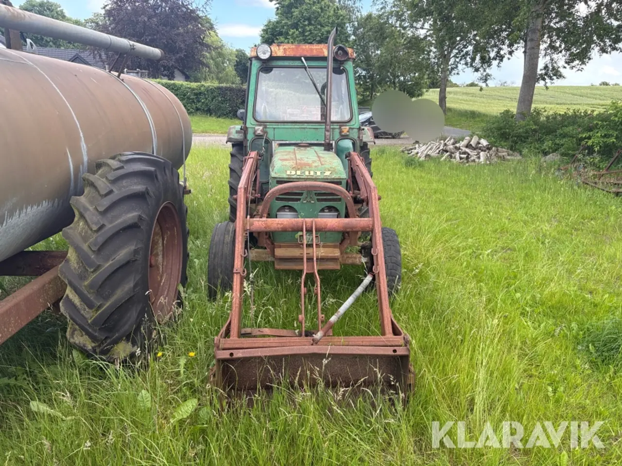 Billede 6 - Veterantraktor Deutz D5006 med frontlæsser