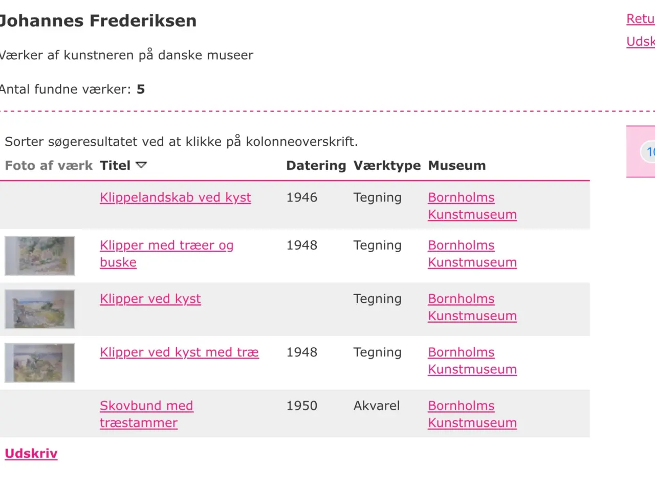 Billede 2 - Johannes Frederiksen akvarel