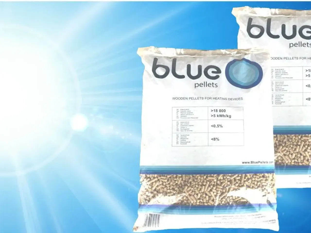 Billede 1 - Blue træpille 6 og 8 mm 975 Kg