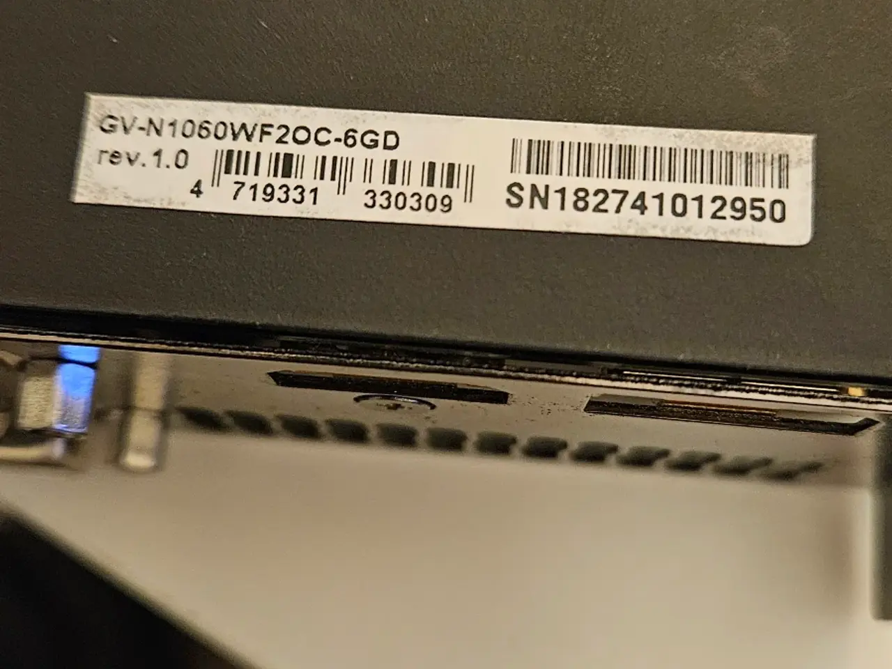 Billede 1 - Gigabyte GTX 1060 WindForce OC (6GB VRAM)