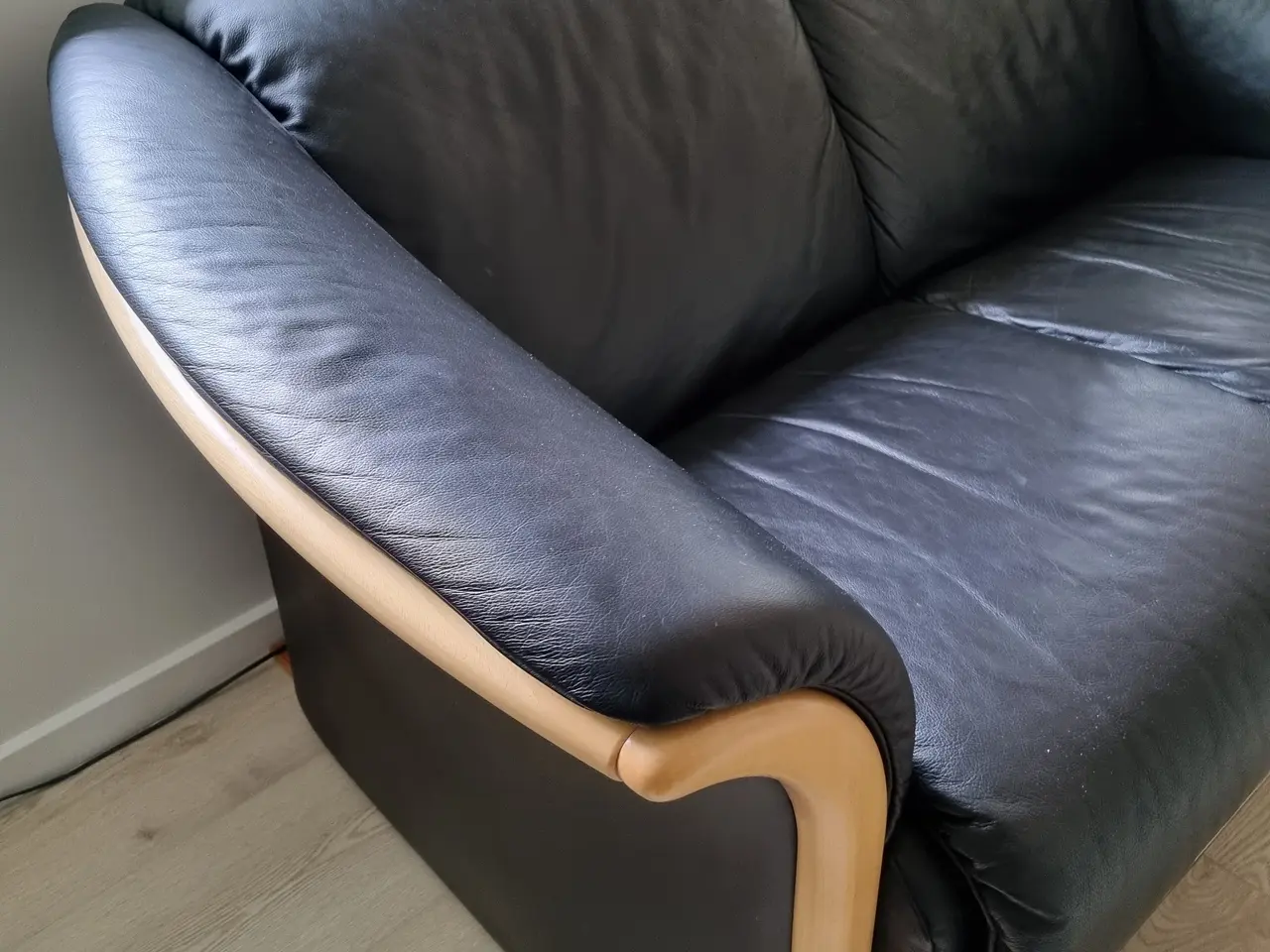 Billede 2 - Sort Stressless lædersofa