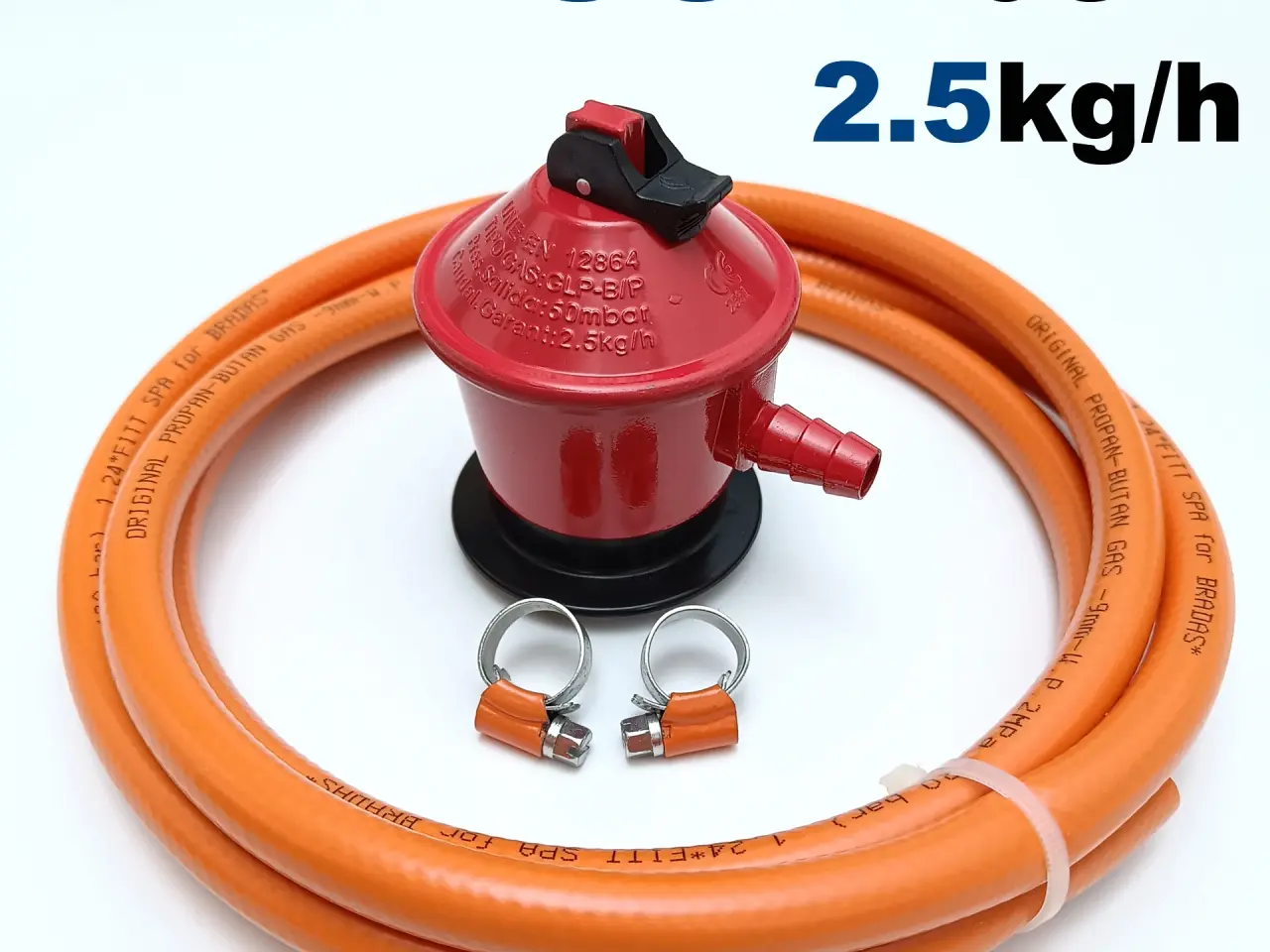 Billede 1 - NY! 50mbar Gasregulator + 3m Gasslange