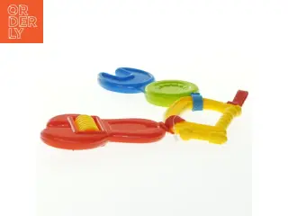 Babylegetøj i form af værktøj fra Fisher-Price (str. 12x6,5 cm)
