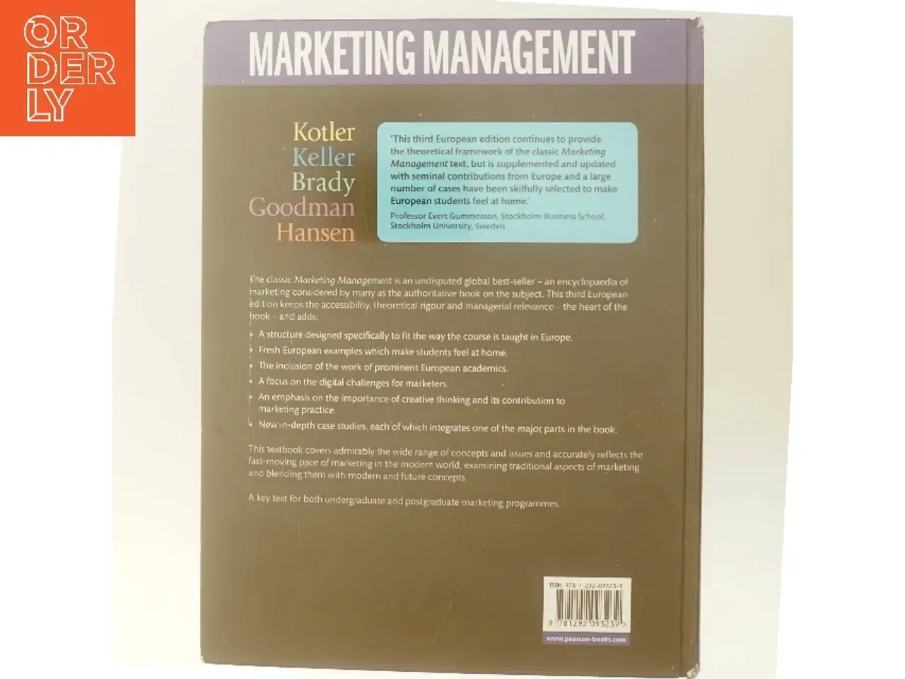 Billede 3 - Marketing management af Philip Kotler (Bog)