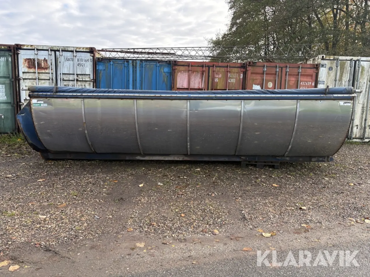 Billede 7 - Asfalt container Jøni isoleret med rullepresenning