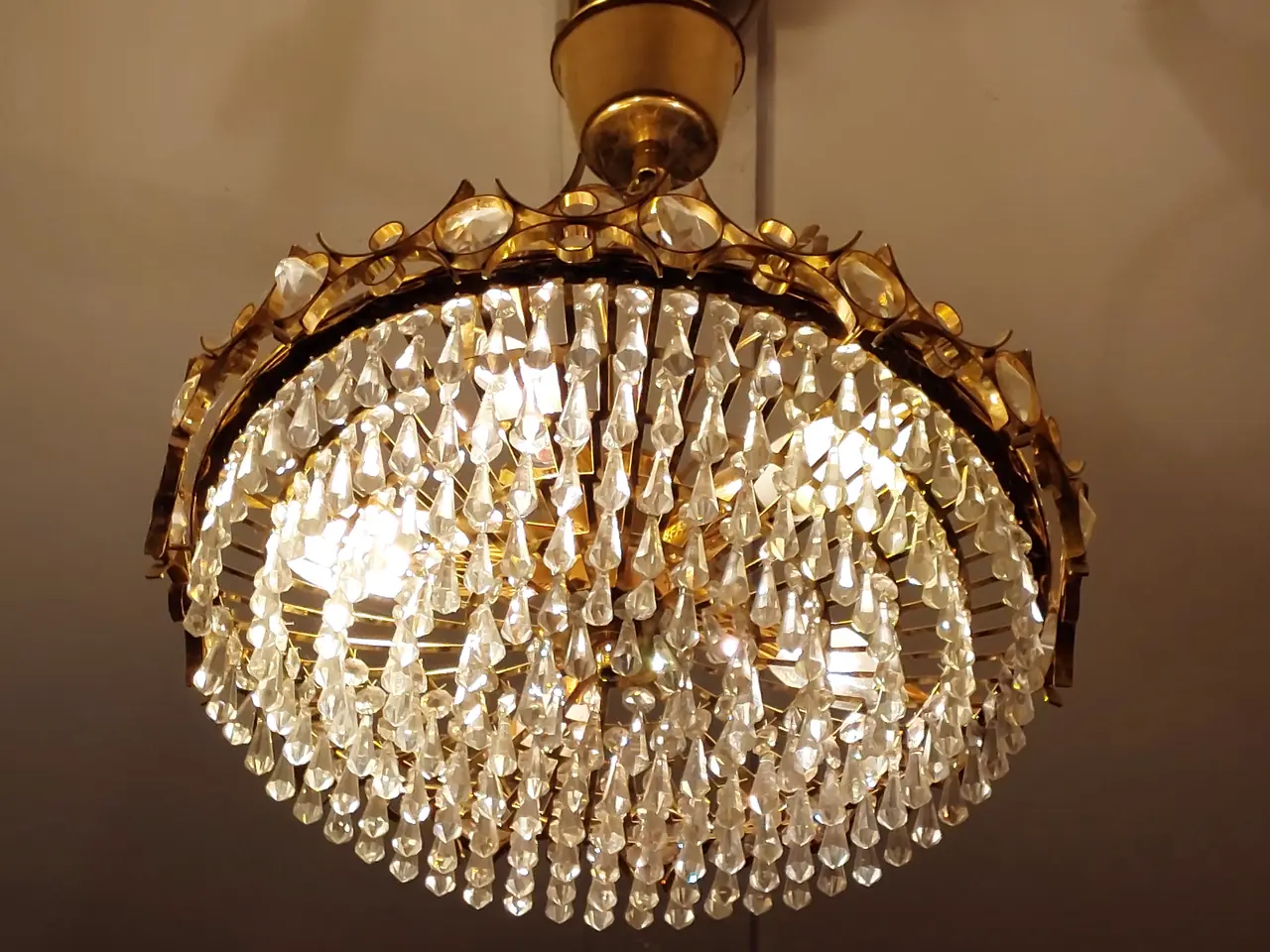 Billede 13 - Loftlampen, lysekrone med glas Prismer
