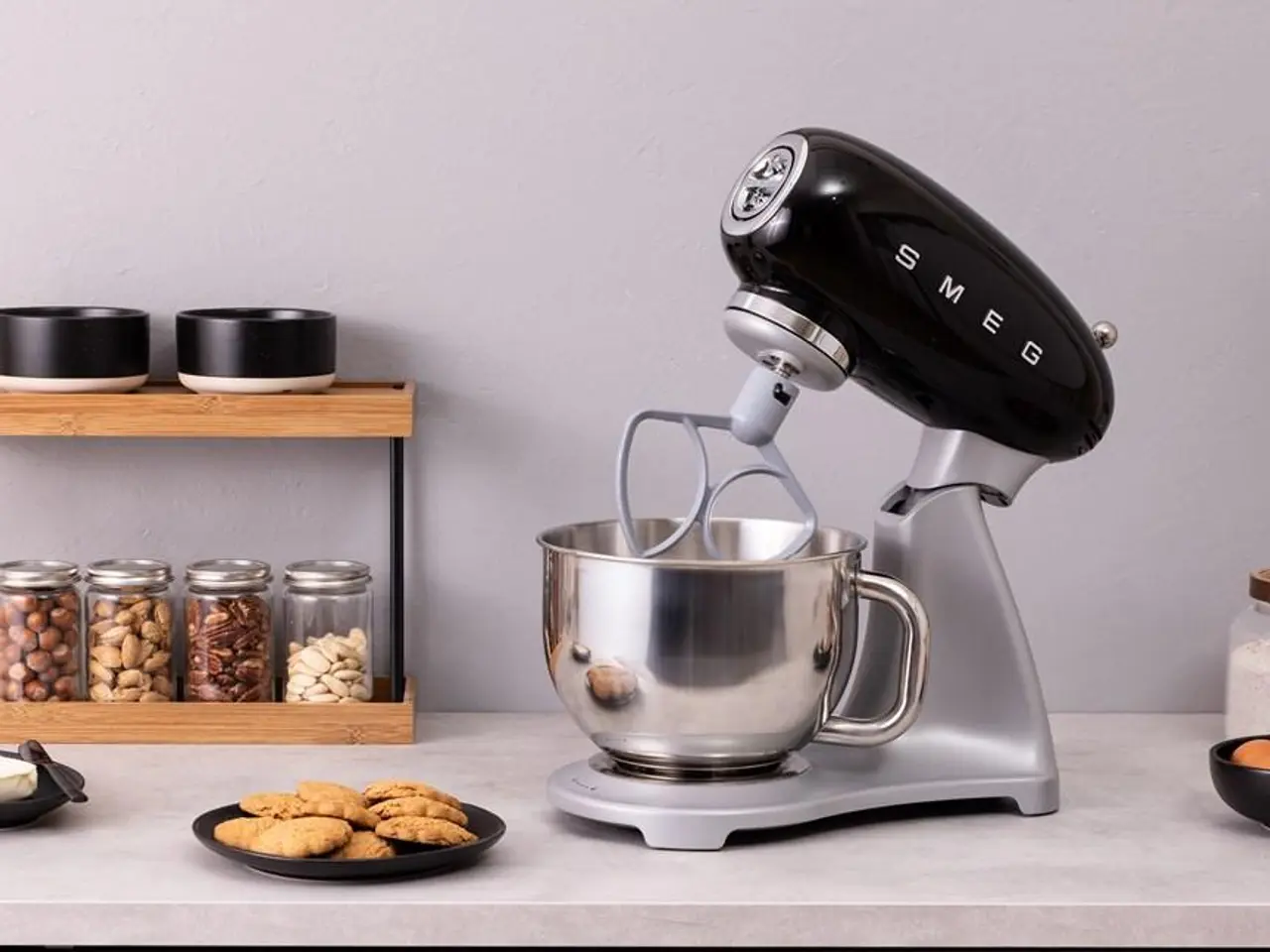 Billede 10 - Køkkenmaskine SMEG SMF04BLEU 4,8 l - sort