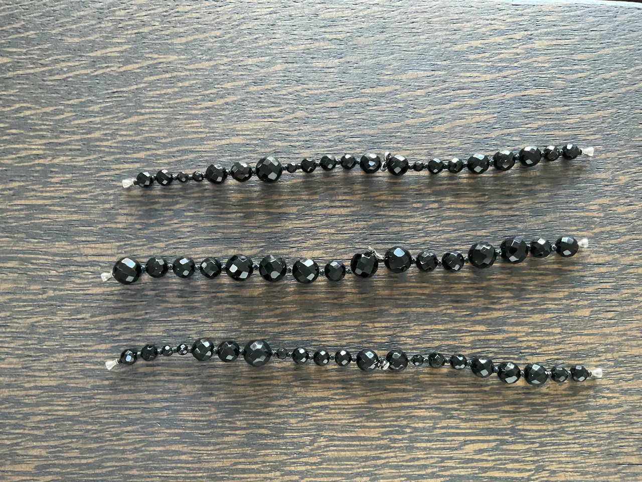 Billede 4 - Ole Lynggaard armbånd med facetslebne onyxperler.
