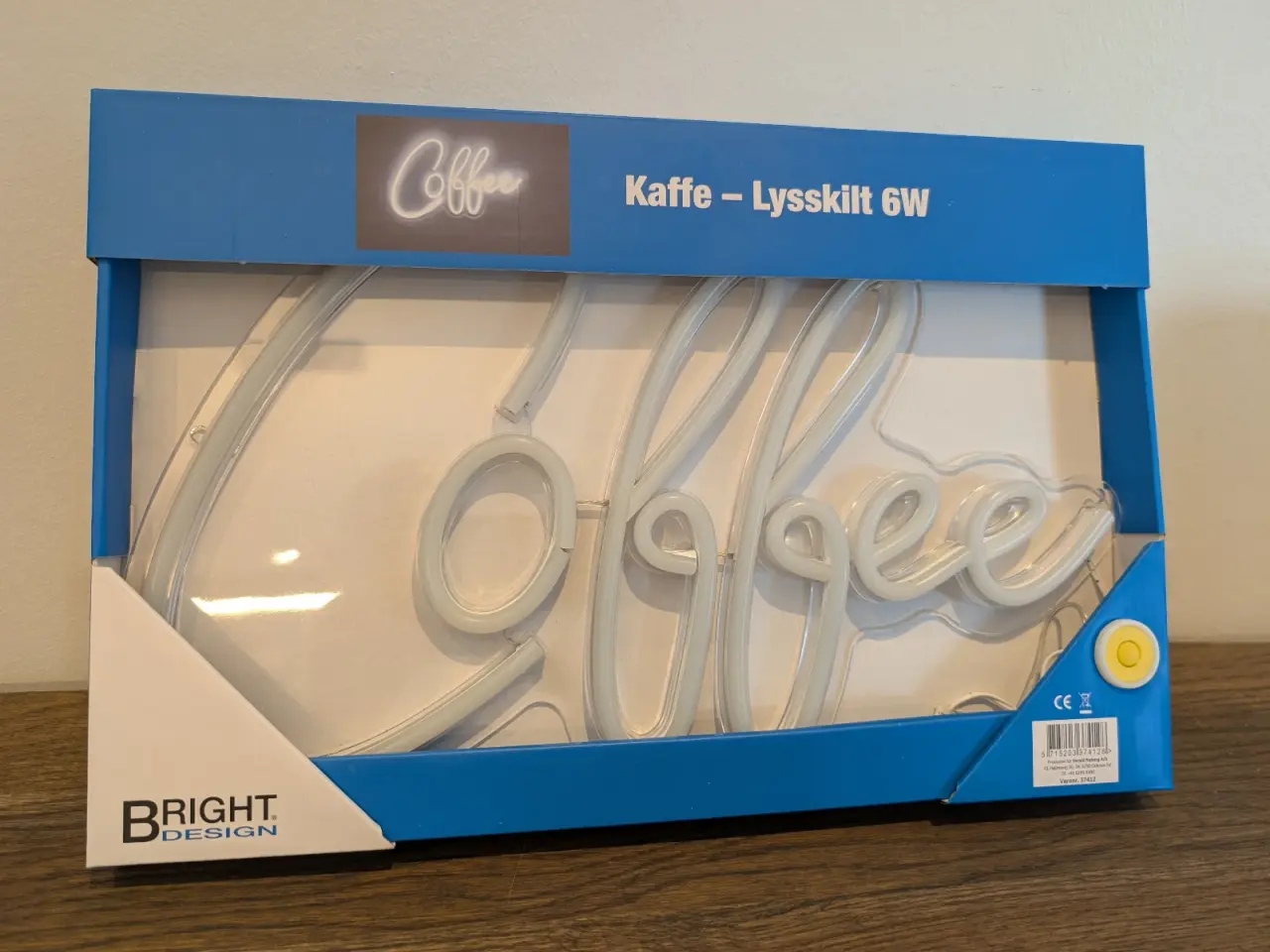 Billede 2 - Coffee LED lysskilt, til væg