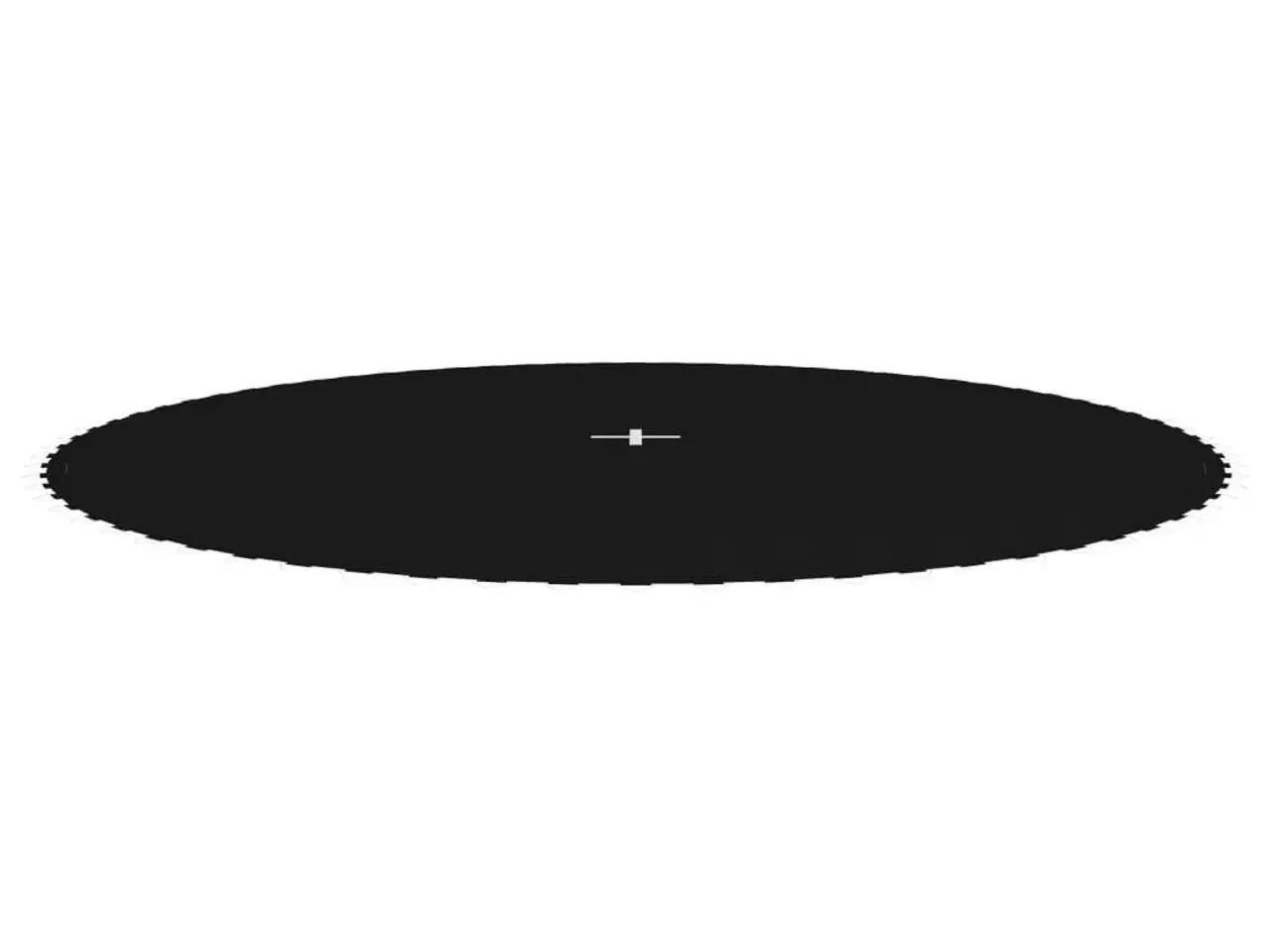 Billede 3 - Trampolinmåtte til 13 ft/3,96 m rund trampolin - sort polypropylen, 72 kroge