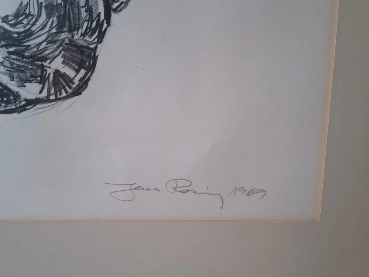 Billede 3 - Jens Rosing – “Snekrabbe” – Grønlandsk lithografi