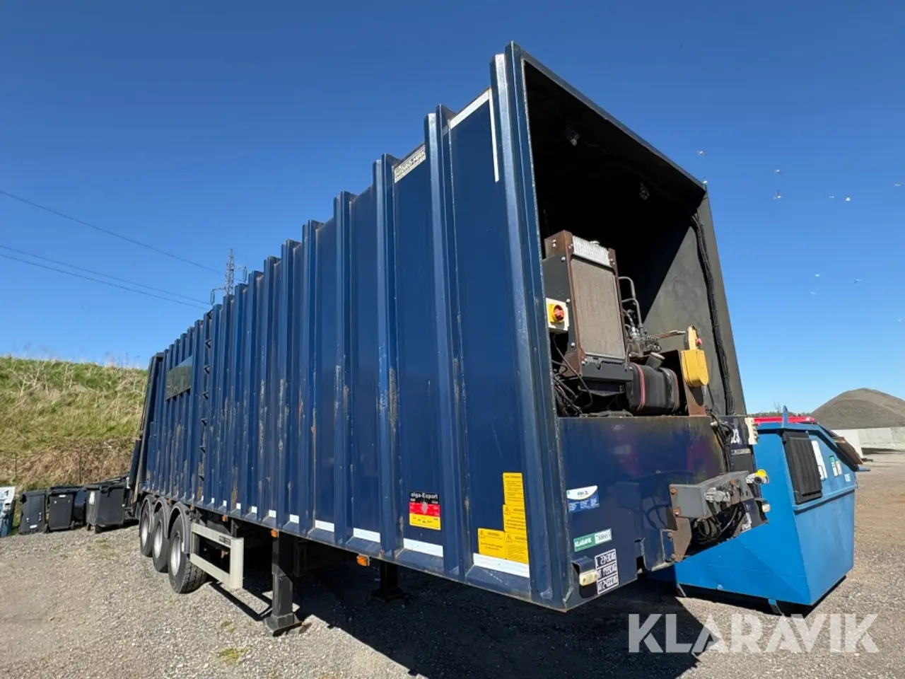 Billede 5 - Trailer Yalcin Platform Semi trail med komprimator