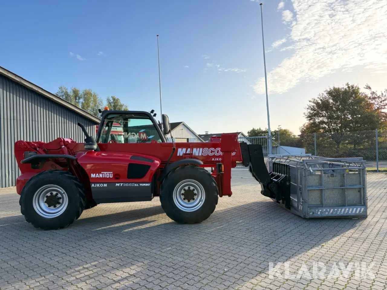 Billede 6 - Teleskoplæsser Manitou MT1440 med kurv og Pallegafler