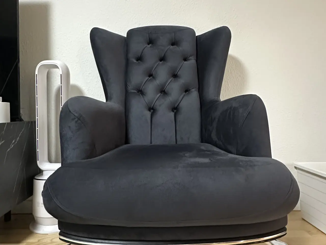 Billede 6 - Velour sofasæt med loungestol & sofabord.