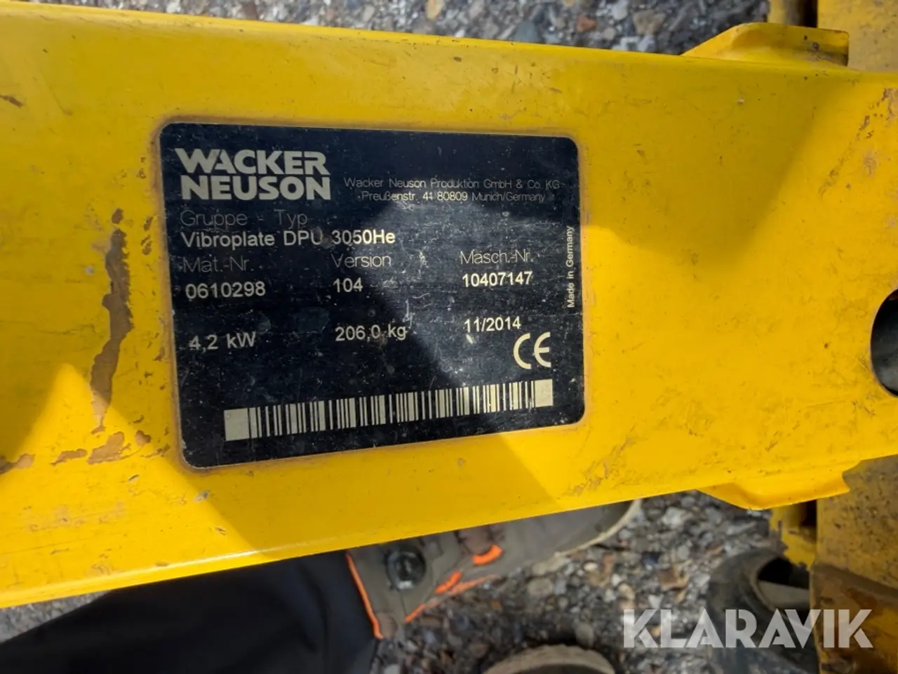 Billede 5 - Pladevibrator Wacker Neuson DPU 3050He Diesel - 1 styk