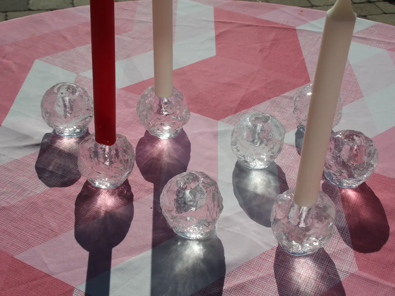 Billede 2 - Lysestager i glas