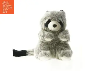 Grå vaskebjørn bamse (str. 30 cm)