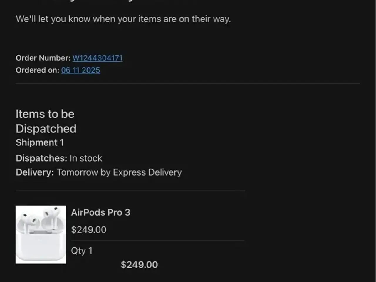 Billede 4 - AirPods Pro 3 med kviktering på mail 