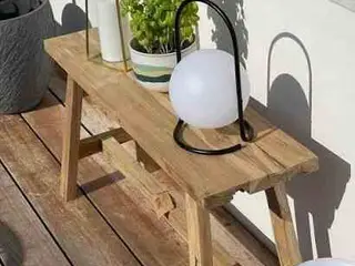 Barcelona Bænk af genbrugs Teak 120 cm