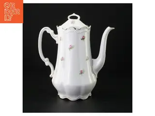 Porcelæns tekande med blomsterdekoration