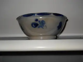 Blå/grå Holl. Syltekrukke/skål