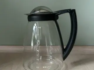 Krups kaffekolbe. Glas. Højde 17cm.