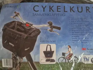 Sammenklappelige cykelkurve / taske (2 stk.)