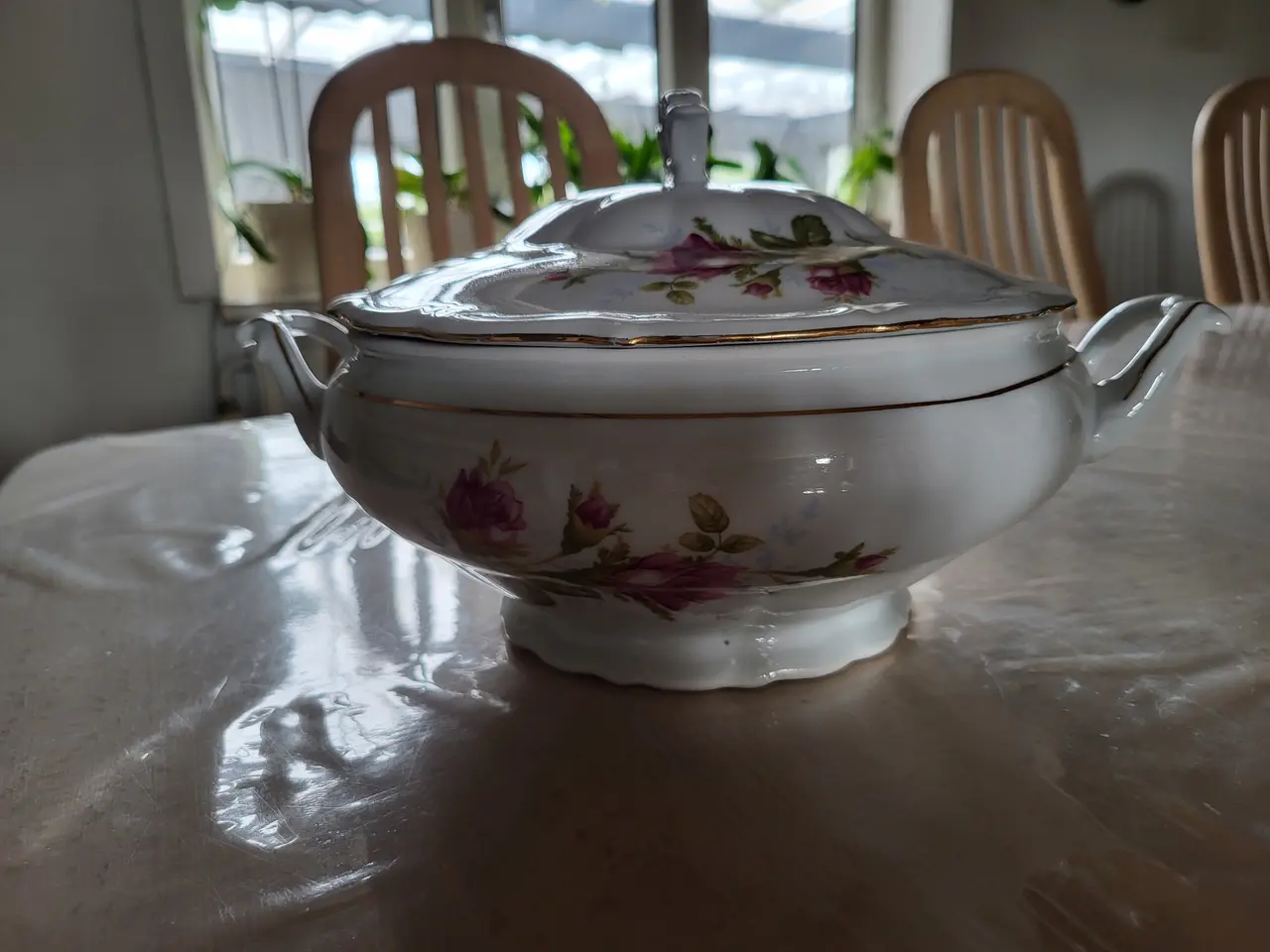 Billede 1 - Fin blomstret suppeterrin