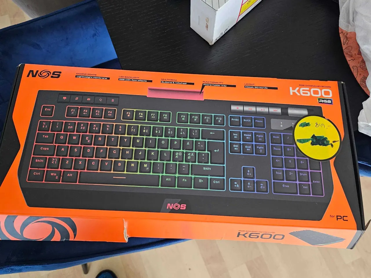 Billede 1 - Gamer keybord k600