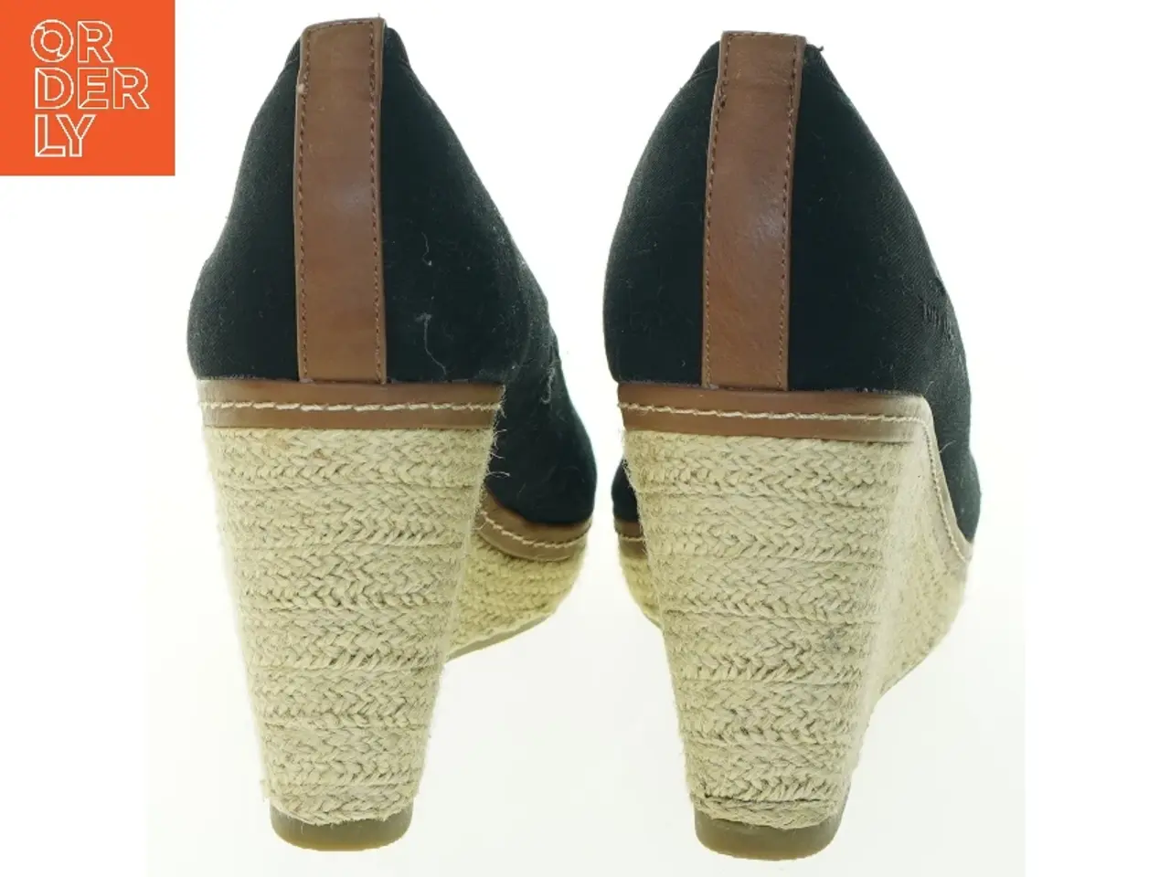 Billede 3 - Sorte espadriller med kilehæl fra Tom Tailor (str. 43 )