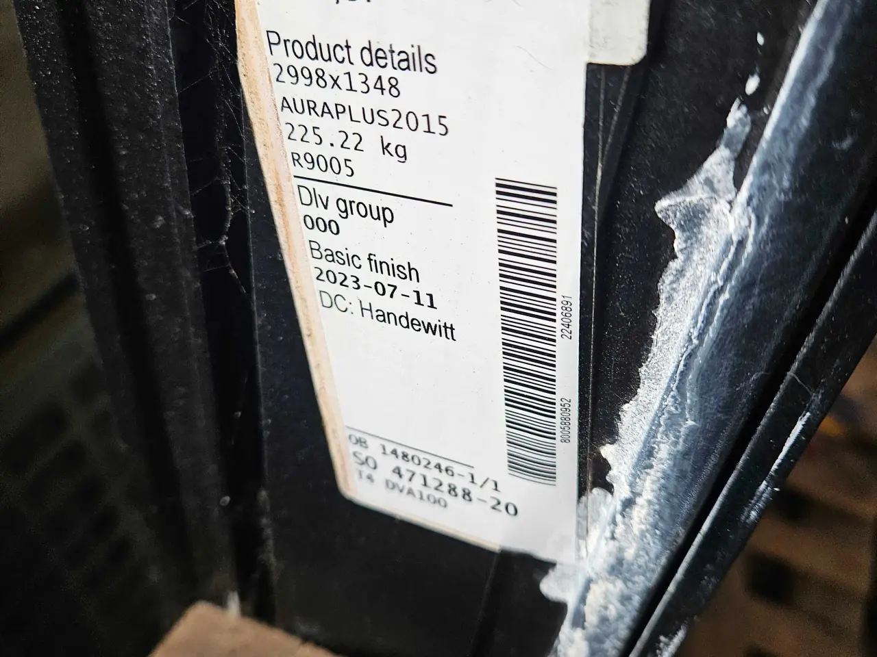 Billede 1 - 2998 lang 1348 høj vindue solglas. 