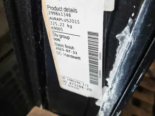 2998 lang 1348 høj vindue solglas.