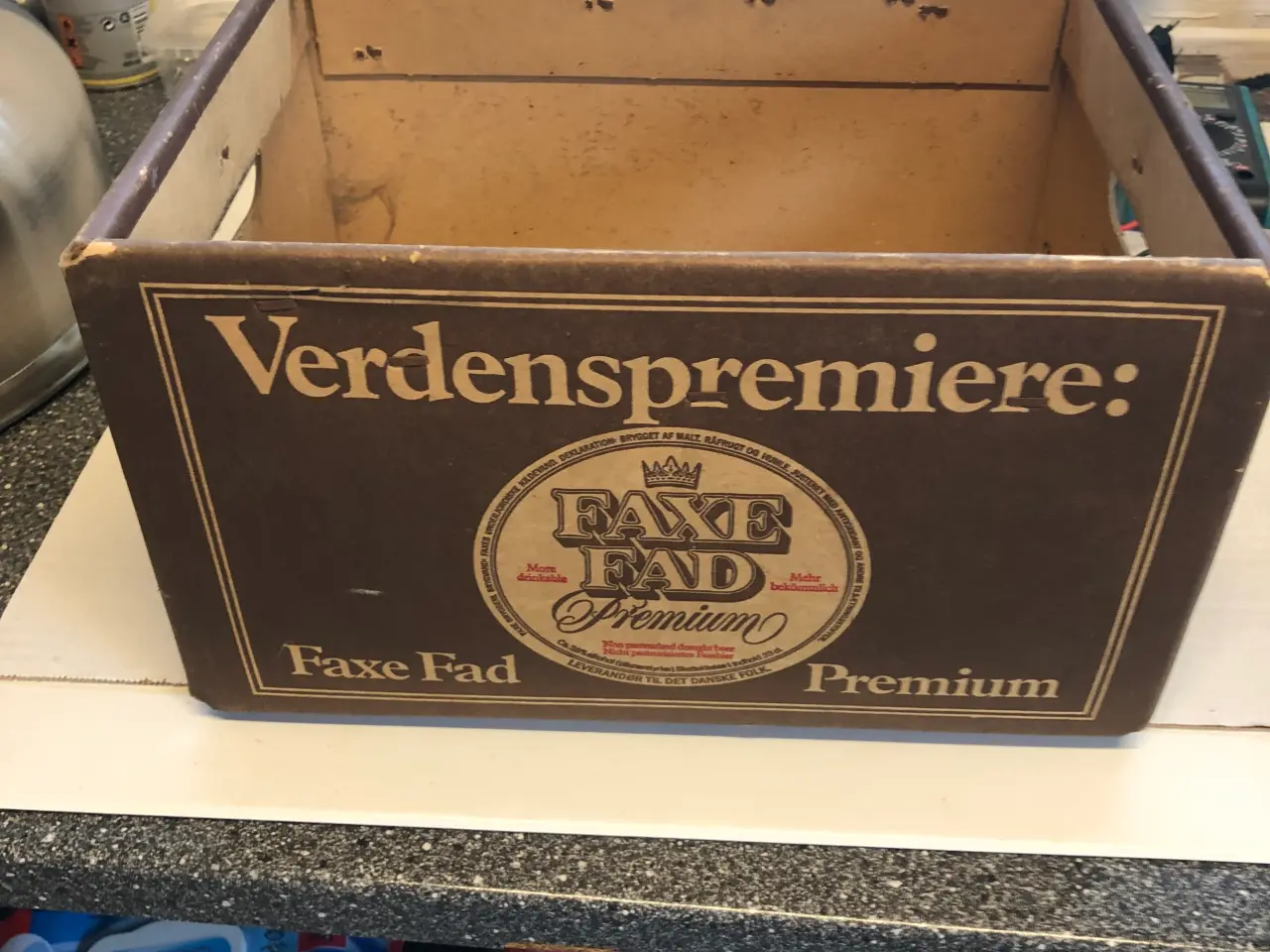 Billede 2 - Faxe øl kasse i pap